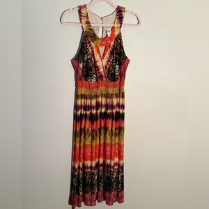 Signature by Sangria Vibrant Patterned Maxi Dress